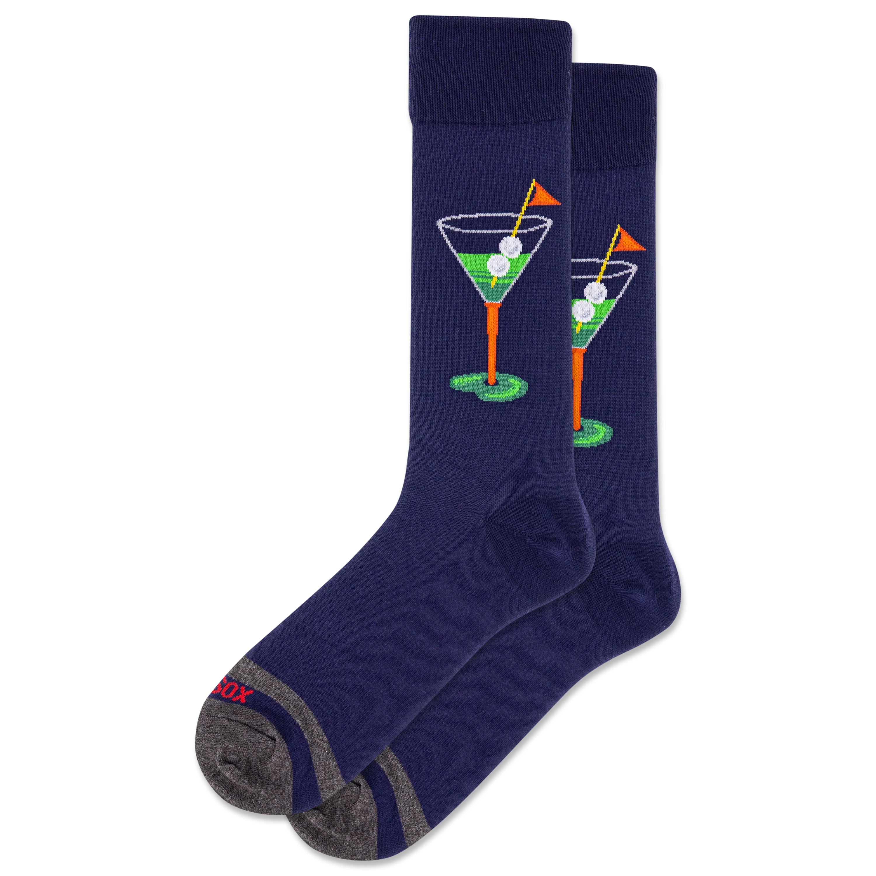 HOTSOX Men's Martini Golf Crew Socks