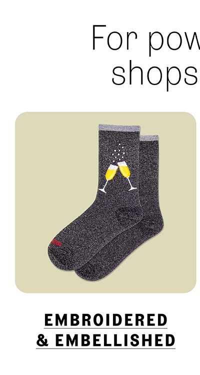 Embroidered and Embellished Socks