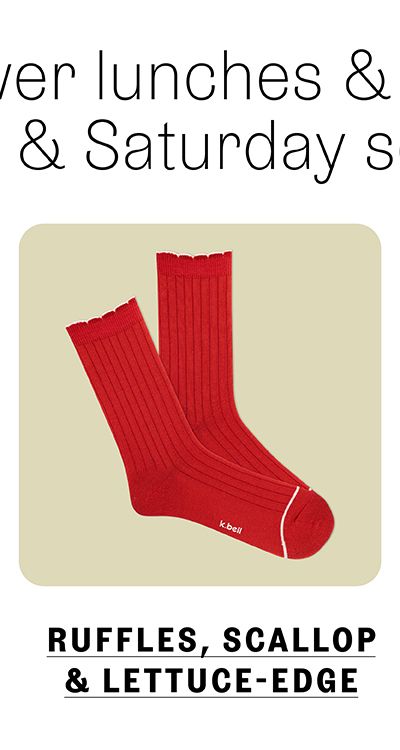 Ruffles, Scalloped and Lettuce Edge Socks