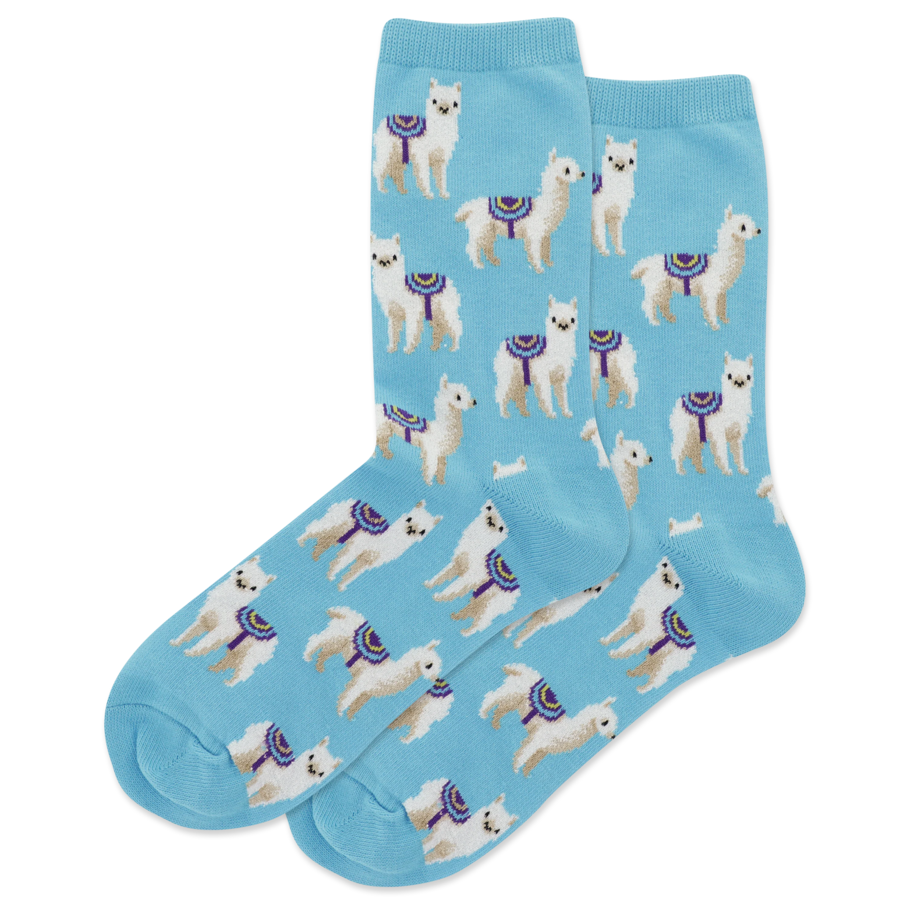 HOTSOX Women's Llamas Crew Socks