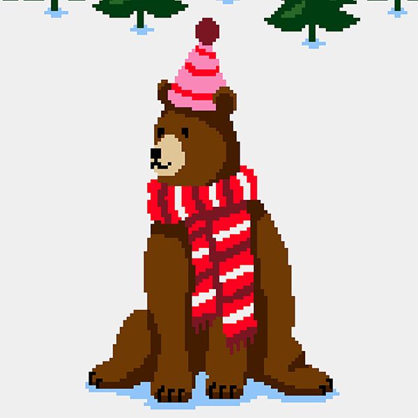 HOTSOX Women's Winter Bear Crew Socks