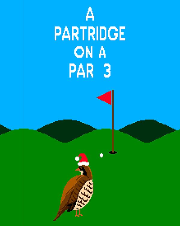 HOTSOX Men's A Partridge on a Par 3 Crew Socks