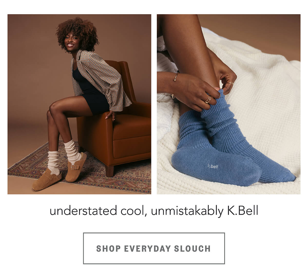 K.Bell Women's Luxe Blend Everyday Slouch Sock