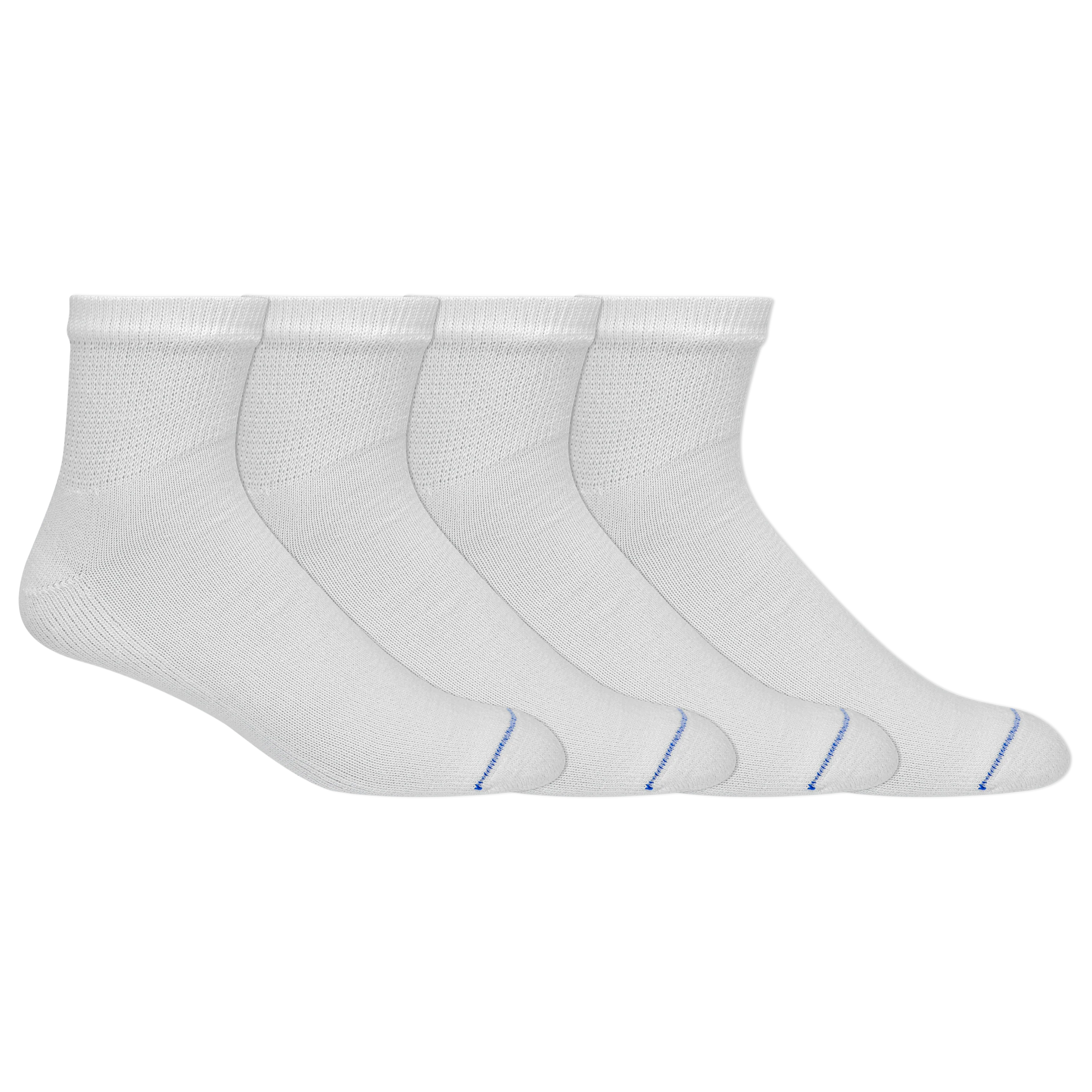 Dr. Scholl's Men's Diabetes & Circulatory Ankle Socks 4 Pair Pack - Non-binding, Cushioned Comfort