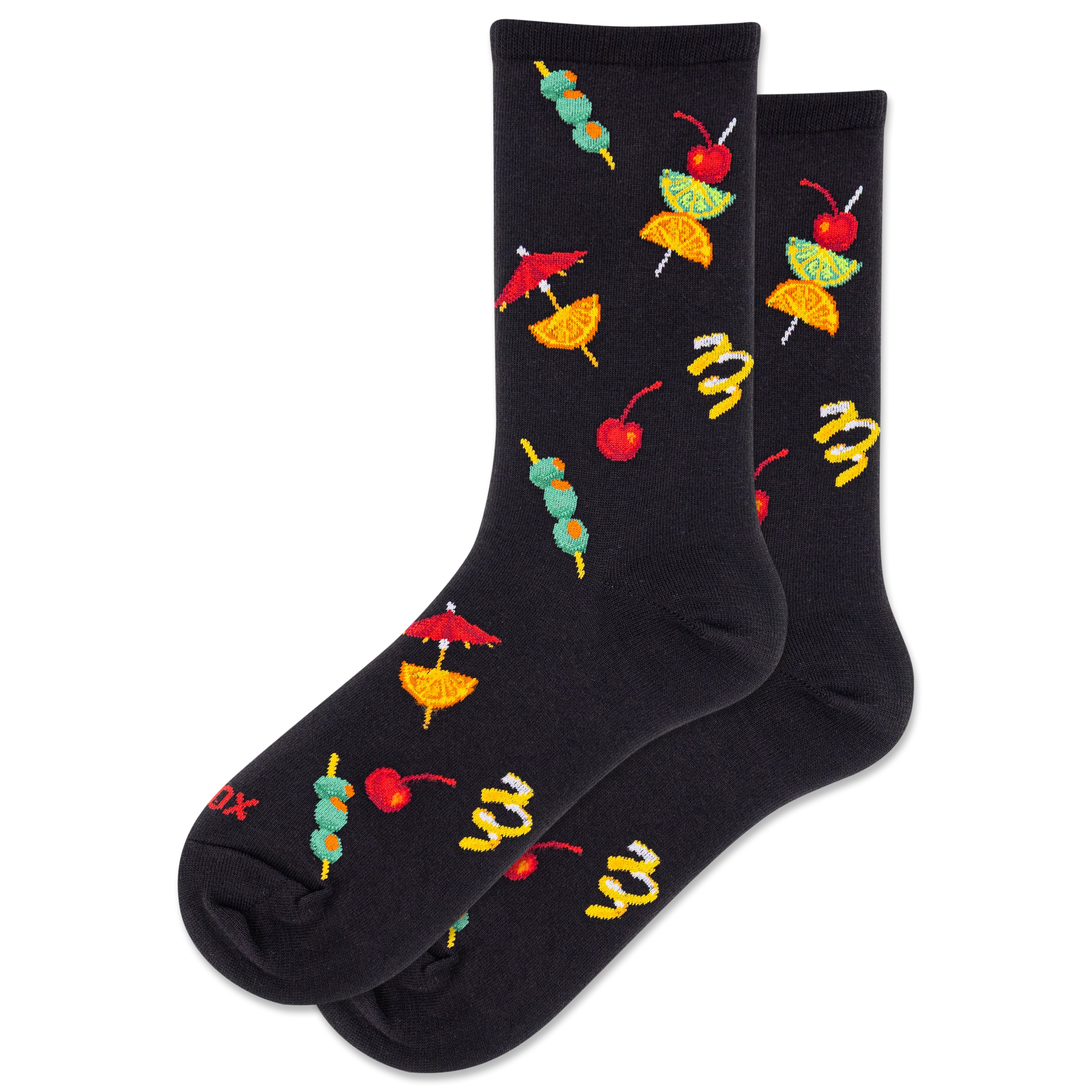 HOTSOX Women's Cocktail Garnish Crew Socks