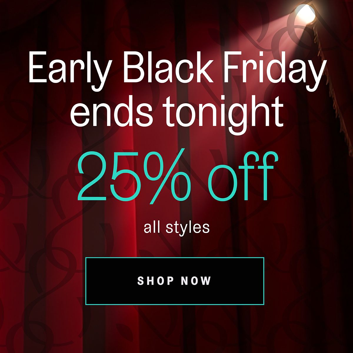 Early Black Friday Sale 25 off sitewide ends tonight