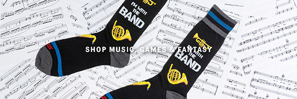 Shop music games and fantasy socks