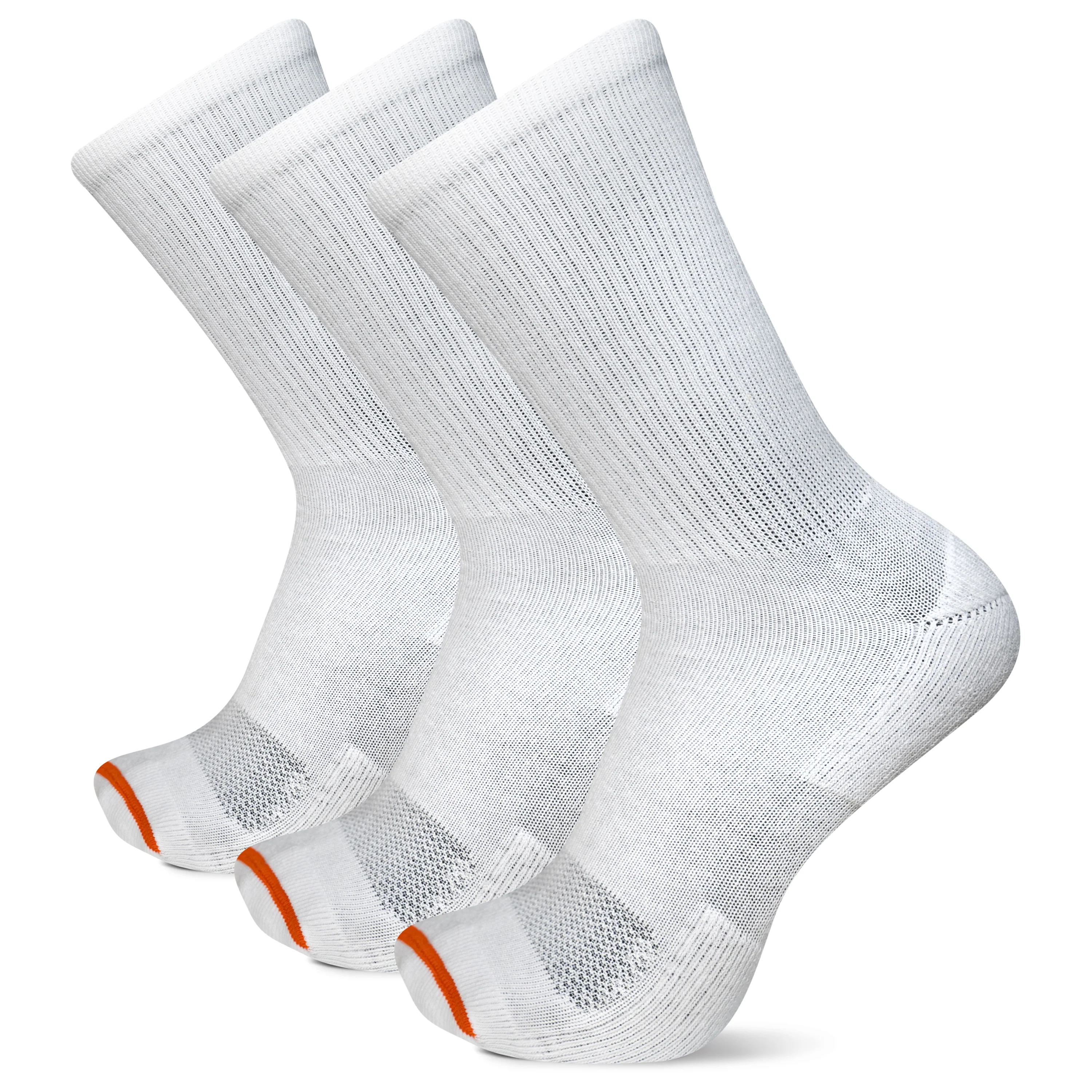 Image of Merrell Cushioned Cotton Crew Socks - Breathable Comfort 3 Pair Pack