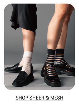 Shop sheer and mesh socks