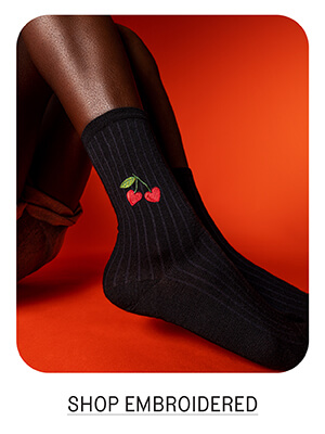 Shop embroidered and embellished socks