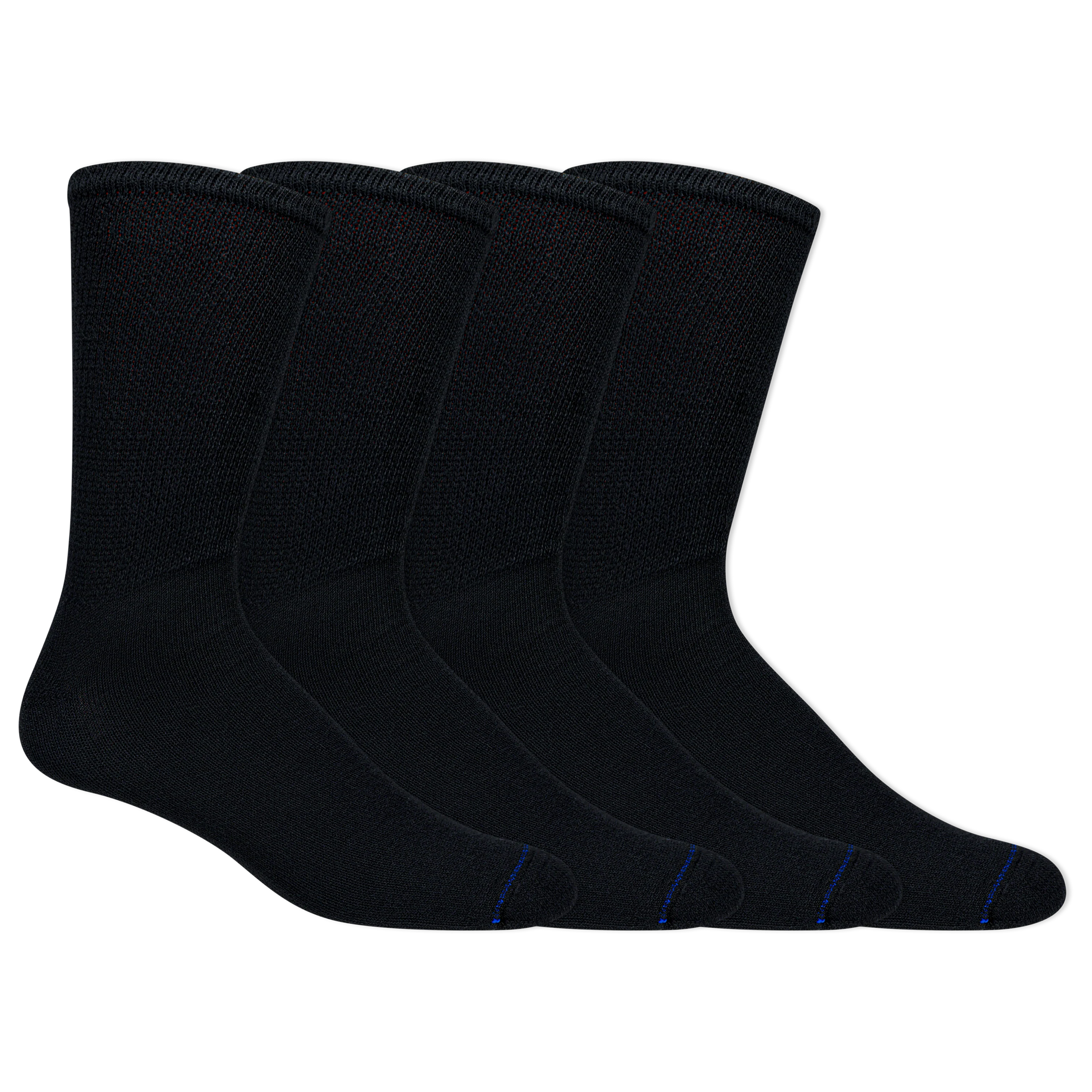 Image of Dr. Scholl's Men's Diabetes & Circulatory Crew Socks, 4 Pair Pack