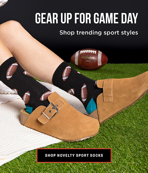 Shop sports-themed novelty socks