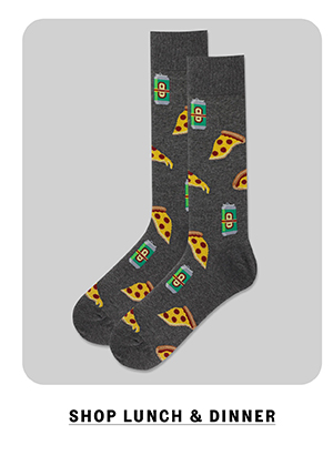 Shop lunch and dinner novelty socks