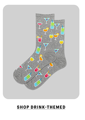 Shop drink-themed novelty socks