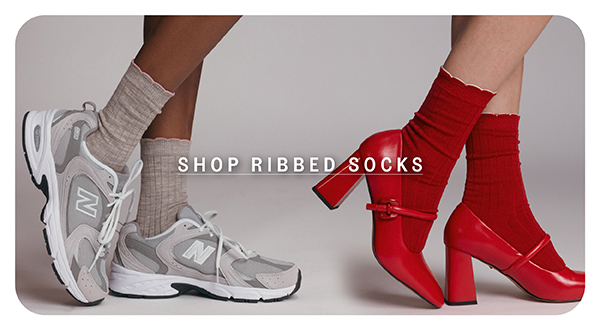 Shop ribbed socks