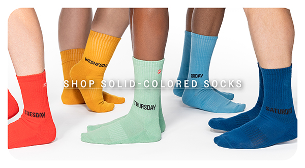 Shop solid-colored socks