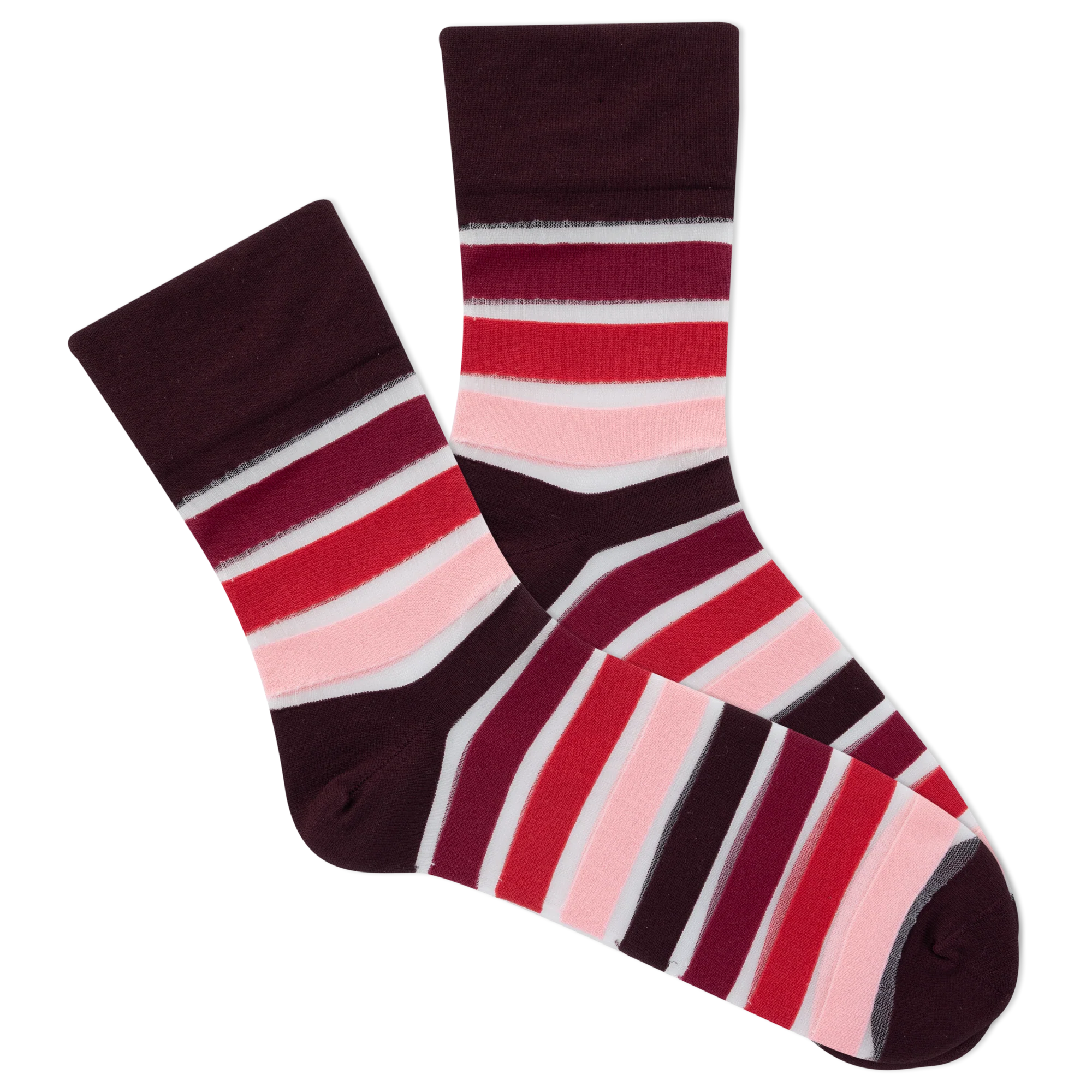 Image of Microfiber Sheer Stripe Crew