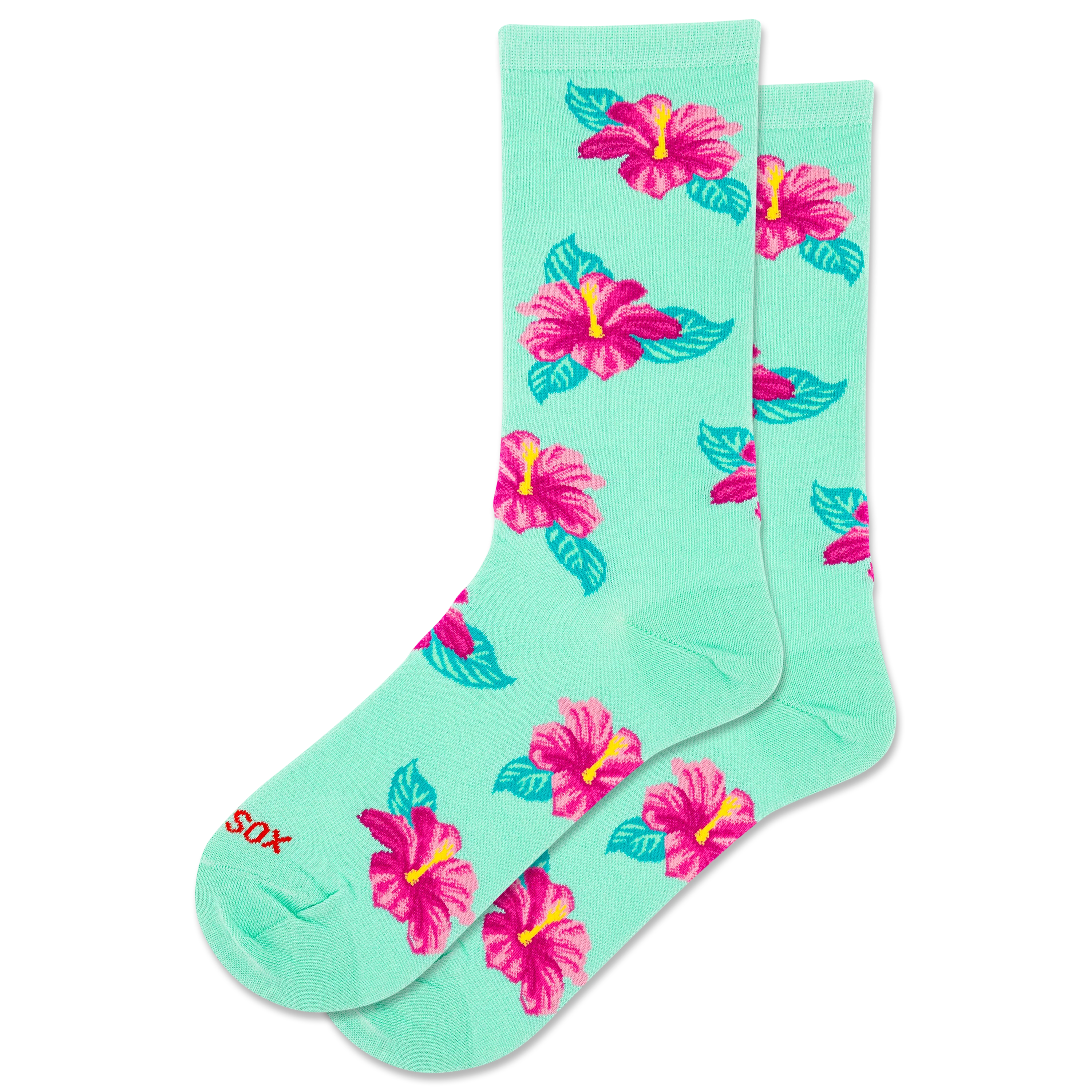Image of HOTSOX Women's Hibiscus Floral Crew