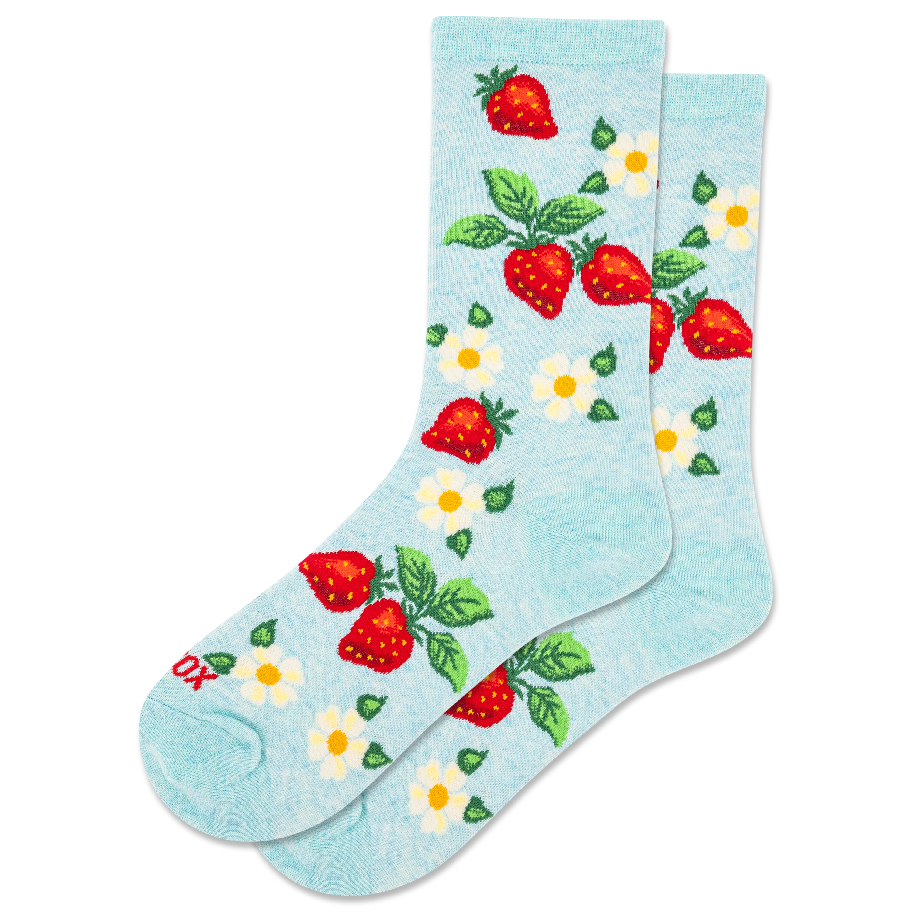 Image of HOTSOX Women's Strawberry Floral Crew