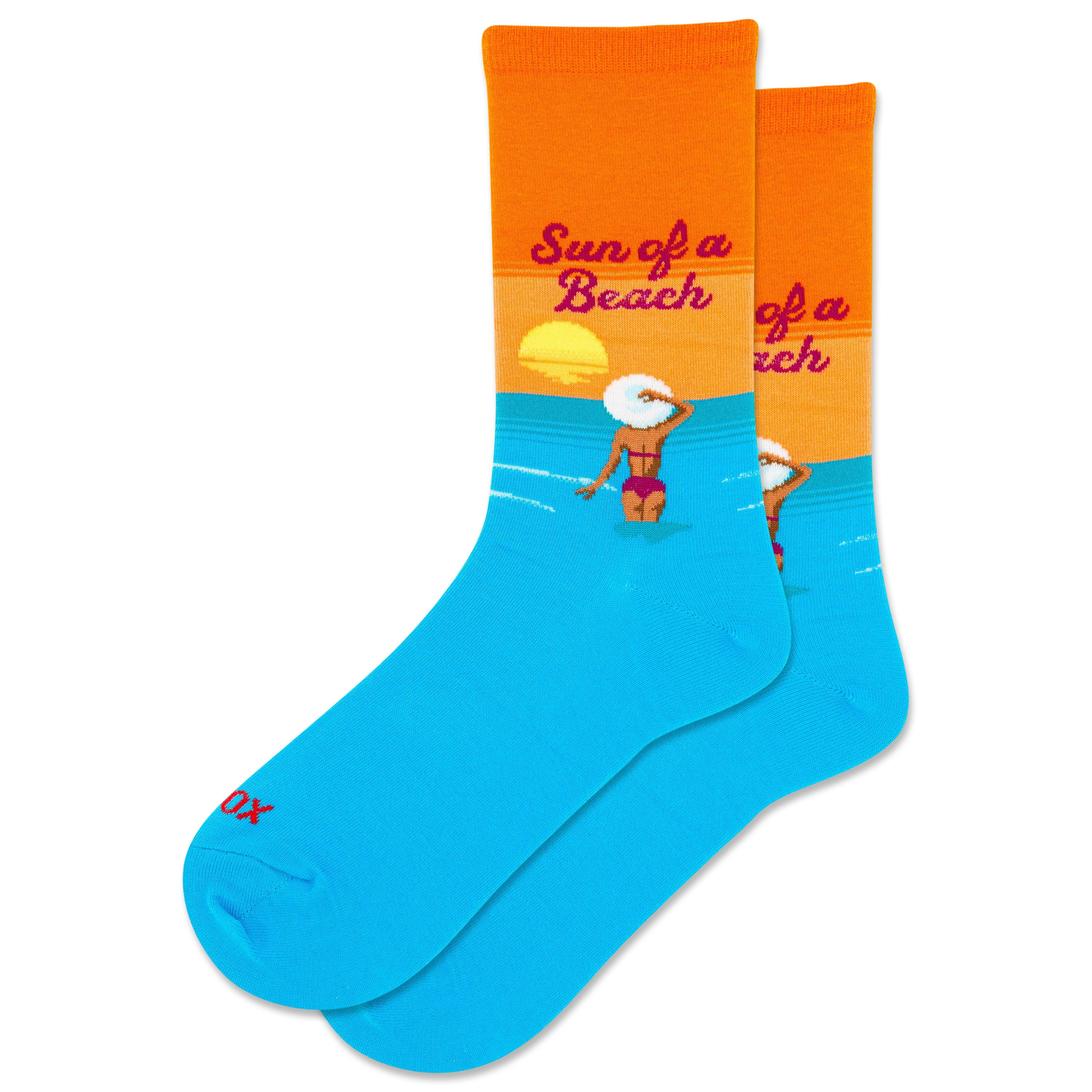 Image of HOTSOX Women's Sun of a Beach Crew