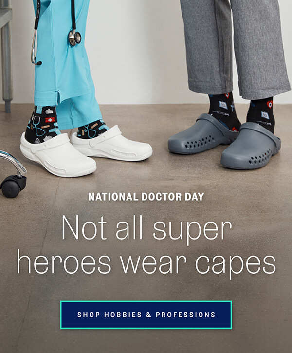 Celebrate National Doctor Day with medical-themed novelty socks