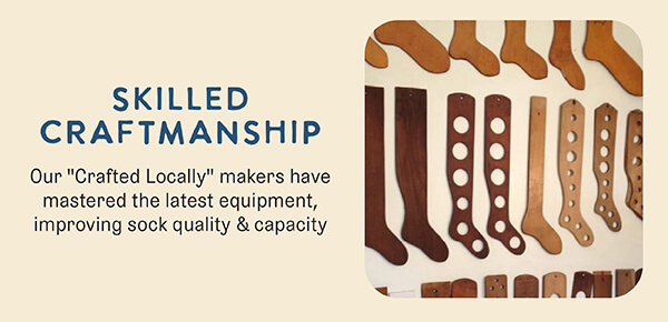Crafted locally makers are skilled craftsmen