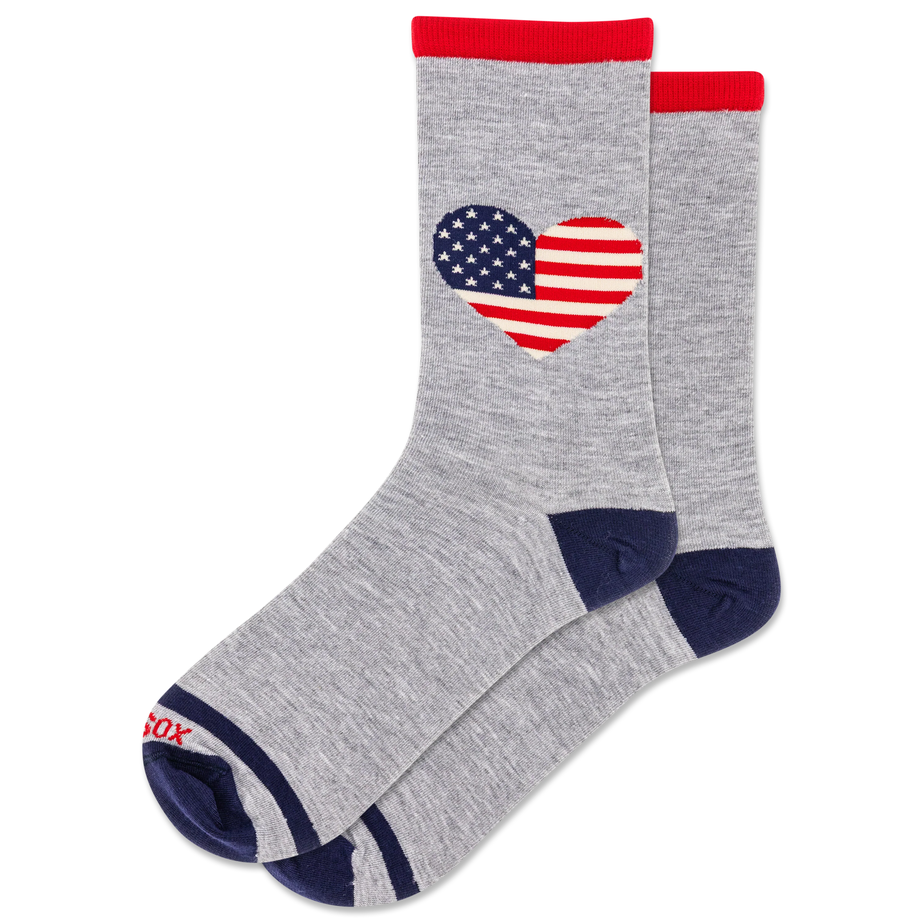 Image of HOTSOX Women's Americana Heart Crew Socks