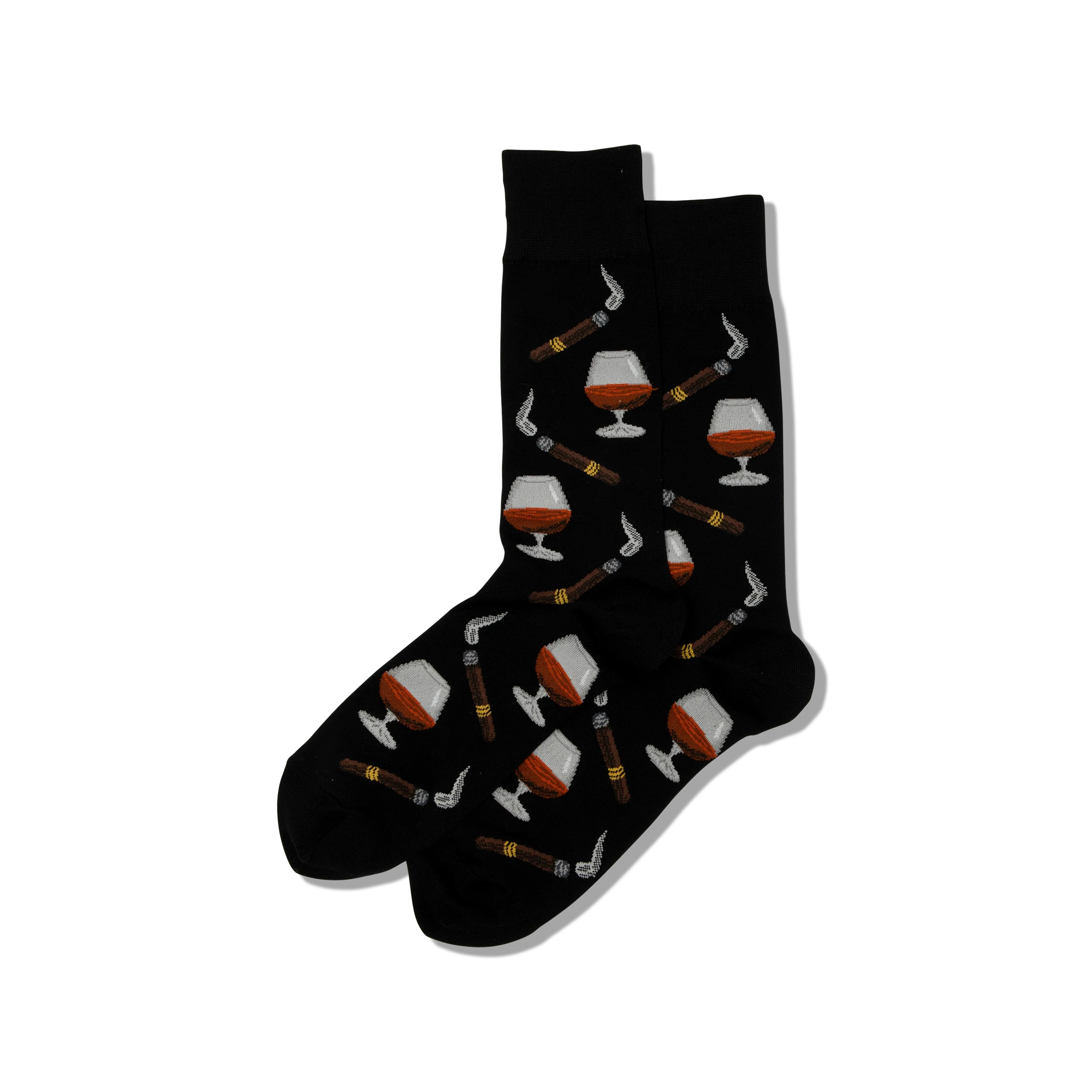 Image of HOTSOX Men's Cognac and Cigars Socks