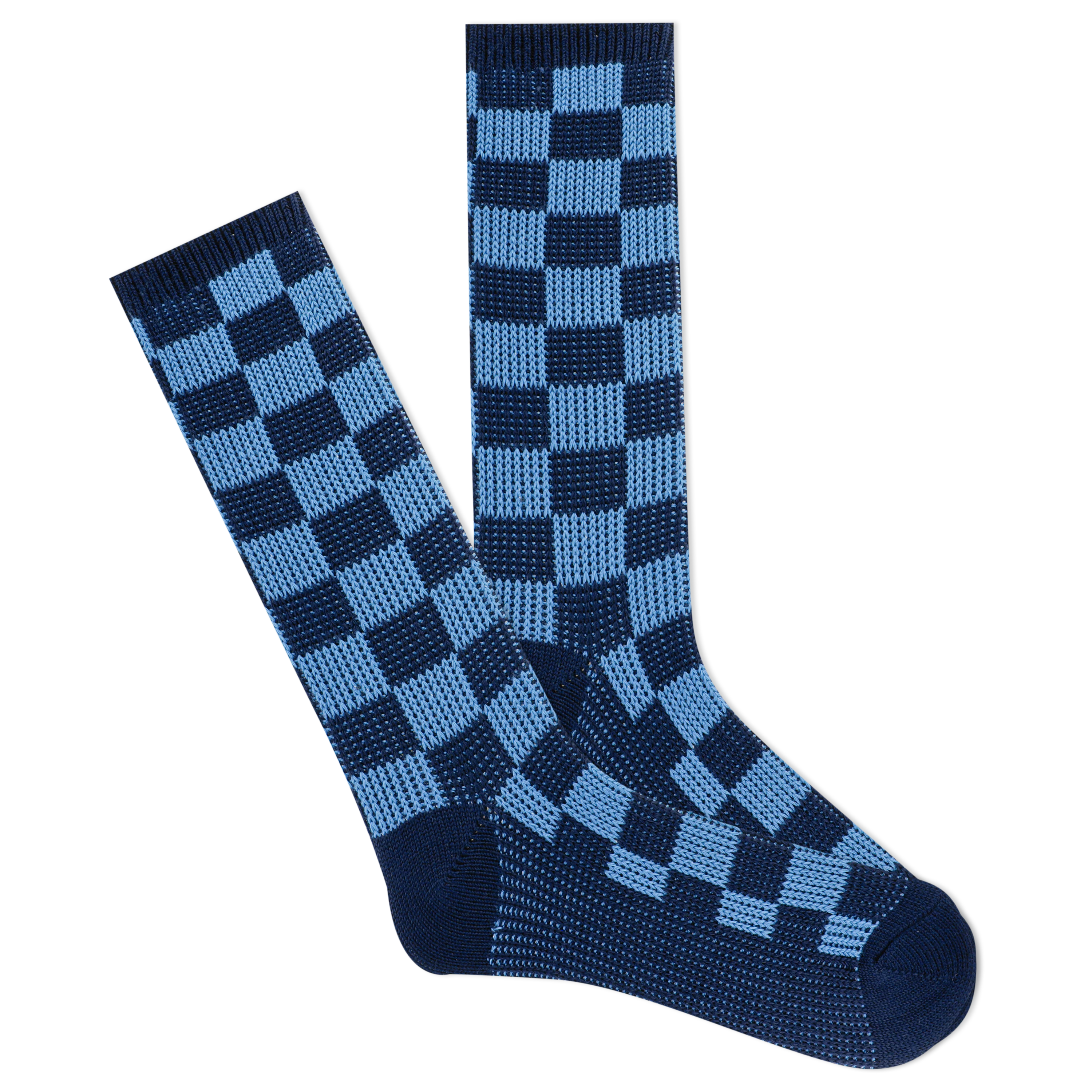 Image of K.Bell Men's Checker Pattern Boot Crew Socks