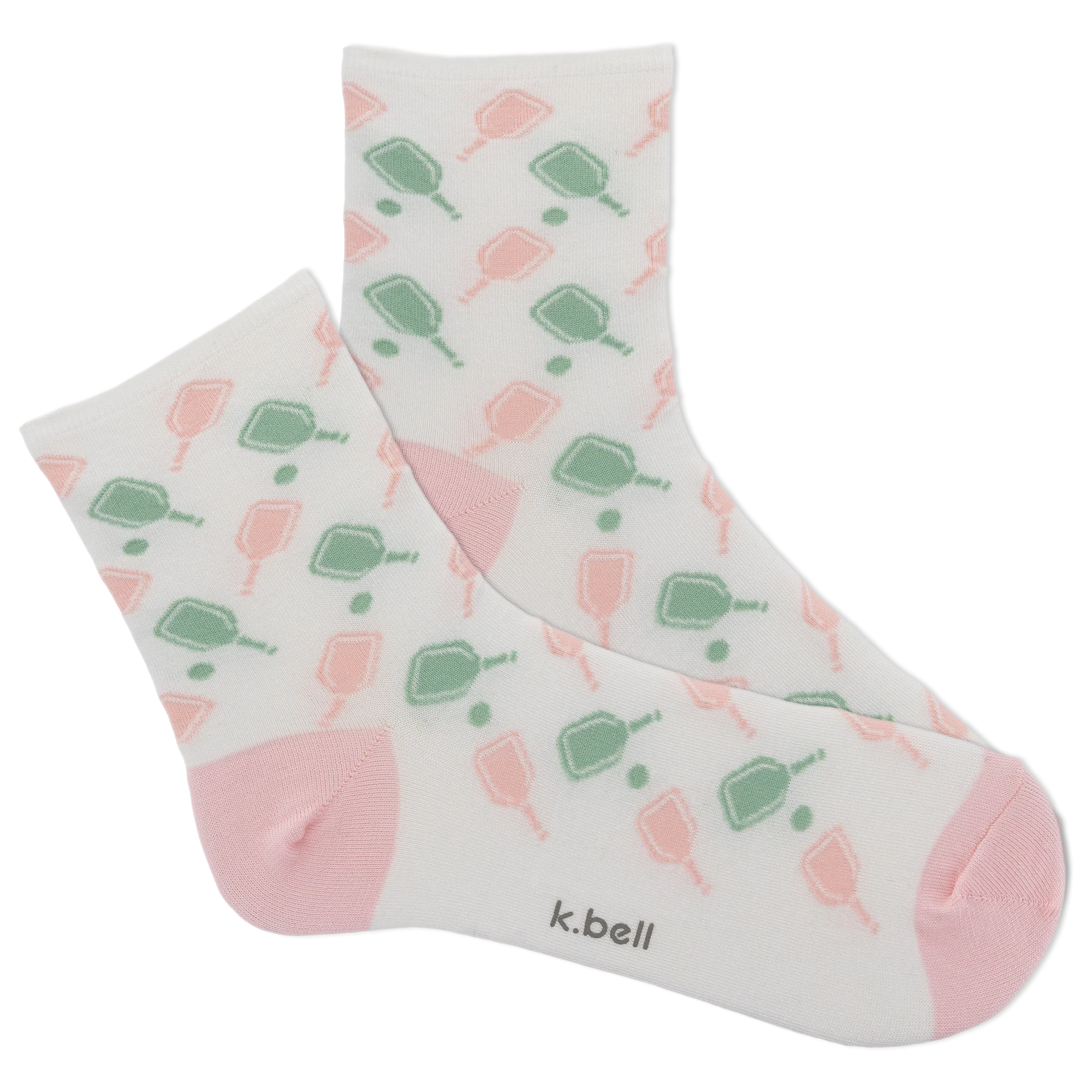 Image of K.Bell Women's Pickleball Geo Ruffle Edge Crew