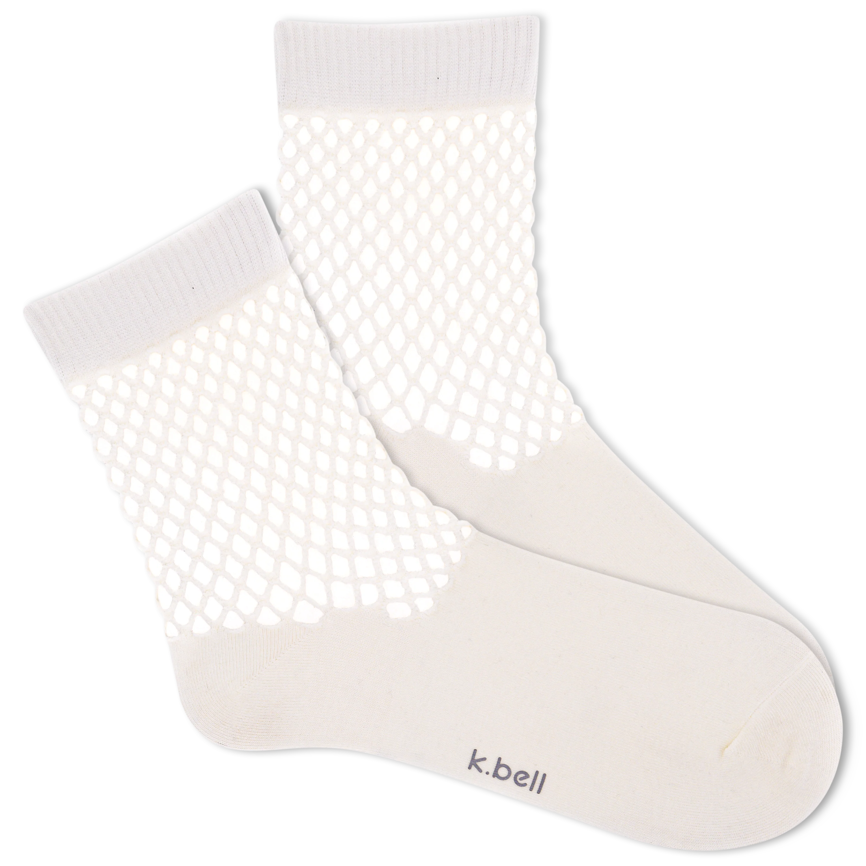 Image of K.Bell Women's Crochet Net Anklet Sock