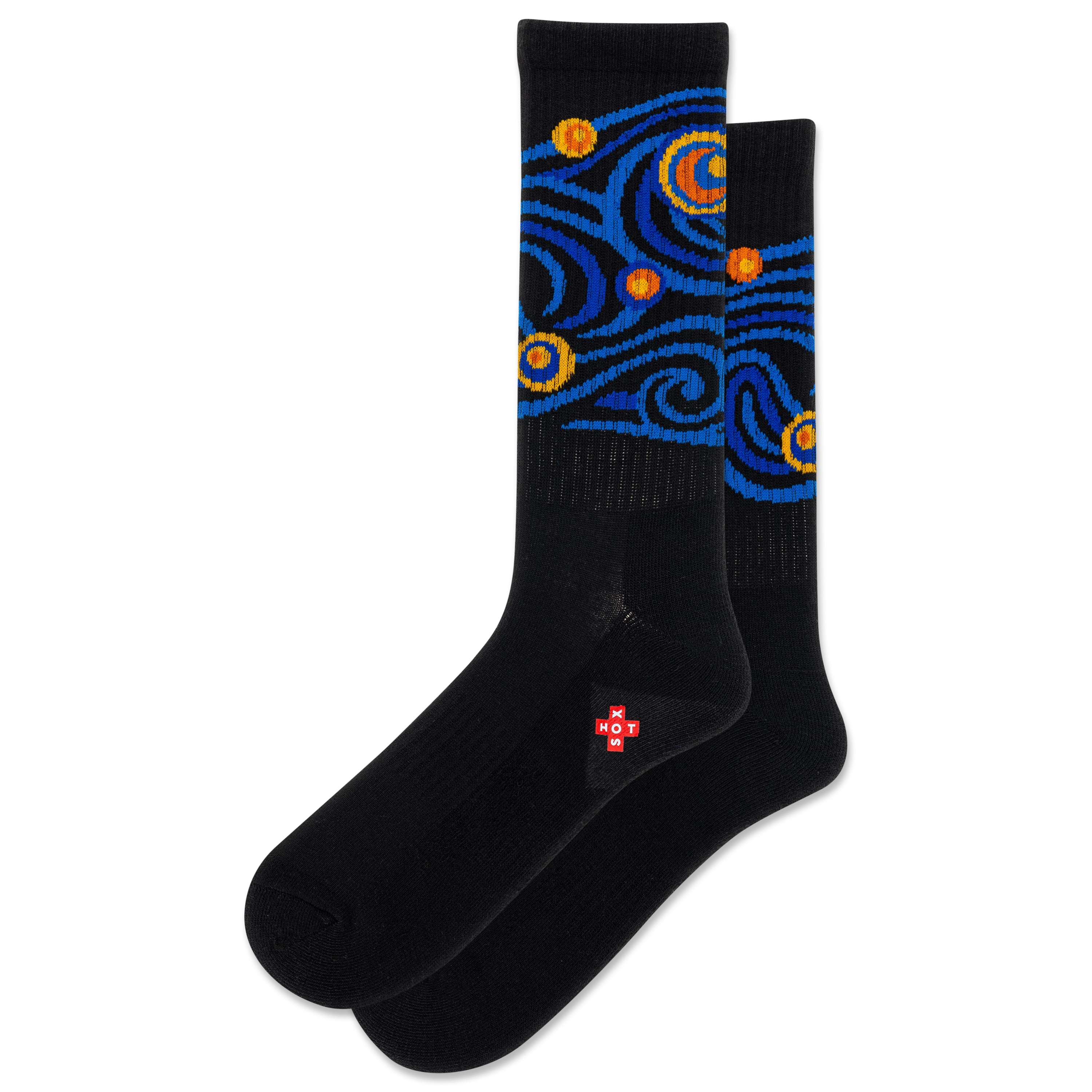 Image of HOTSOX Men's Starry Night Active Crew Socks