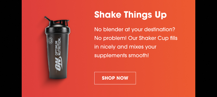 Optimize Your Holiday Travel – Take your performance nutrition routine on the go! Pack Light with GOLD STANDARD 100% WHEY single-serve packets, Shake Things Up with our Shaker Cup for smooth mixes, and Energize & Hydrate with AMIN.O. ENERGY + Hydration stick packs in your carry-on bag.
