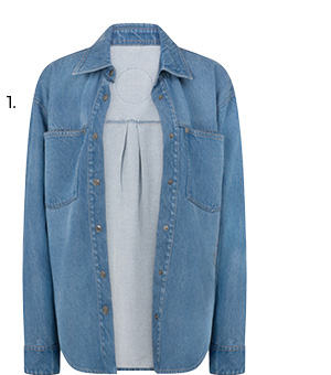 Off Duty Vintage Wash Denim Shirt