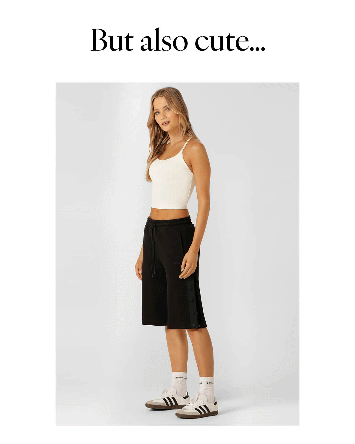 Snap to it 3/4 Shorts