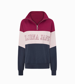 Sidelines Panelled Quarter Zip Sweat