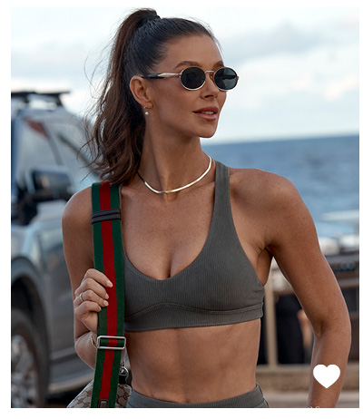 Perform Washed Rib Sports Bra