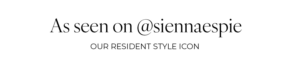 As seen on @siennaespie