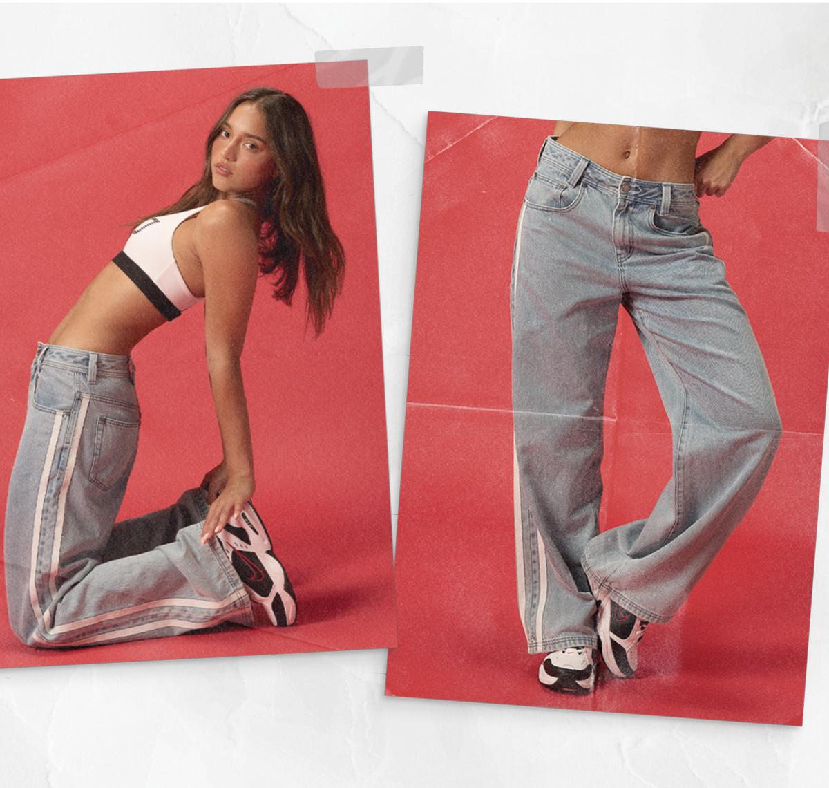 Nostalgia Light Wash Denim Pants
