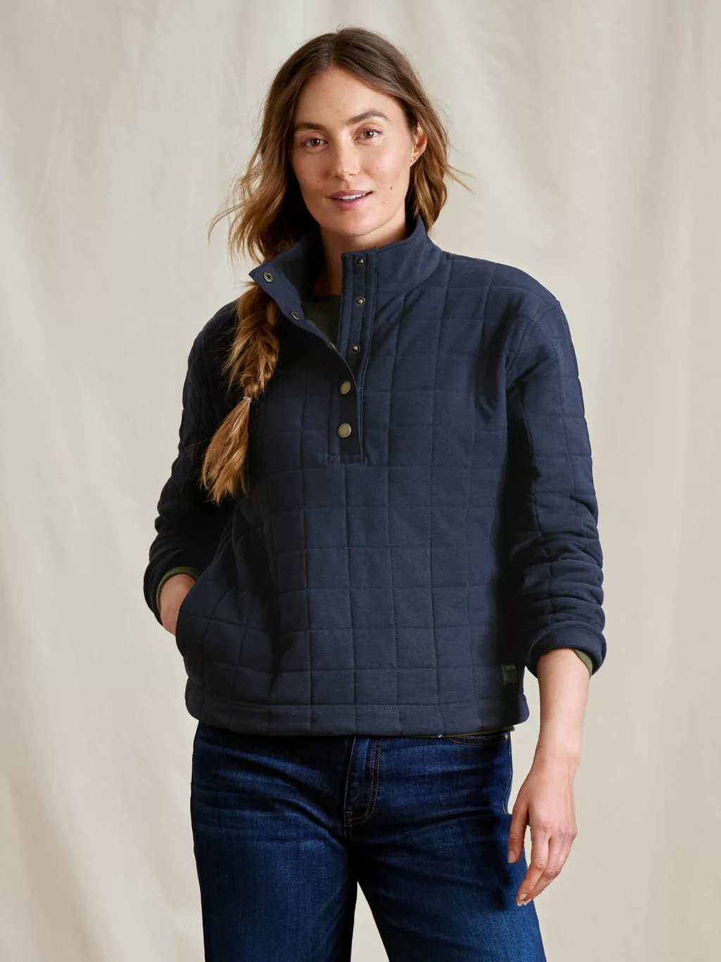  Women’s Battenkill Quilted 1/2-Snap Sweatshirt