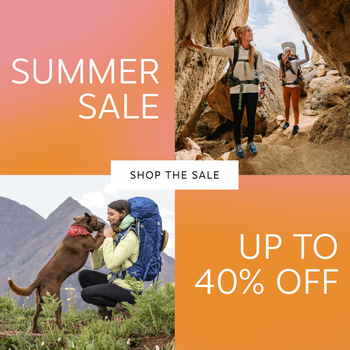 Just in time for a summer packed with adventure, grab up to 40% off | Shop the Sale