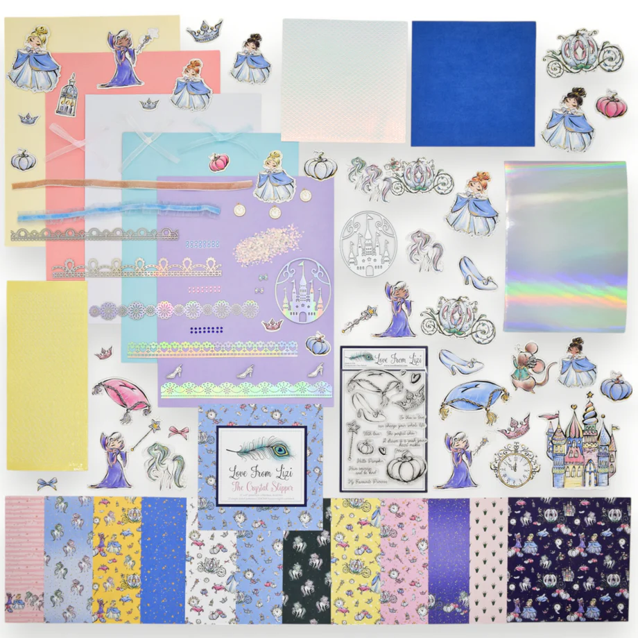 LFL June 25 Card Kit - The Crystal Slipper