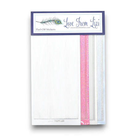 The Crystal Slipper - Pin Stripe Peel-Off 4 Pack