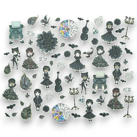 Full Of Woe (Wednesday Addams) - Ephemera Pack