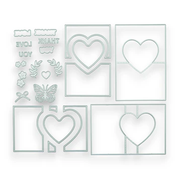 Mini Fun Fold Heart - Steel Cutting Die