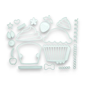 Cupcake Card - Steel Cutting Die Set
