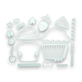 Cupcake Card - Steel Cutting Die Set