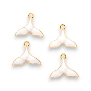 Pearl Whale Tail - Charms