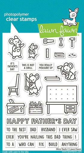 Mice Tools Stamps by Lawn Fawn