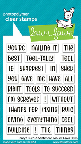 Henry's Build-A-Sentiment: Tools Stamps by Lawn Fawn
